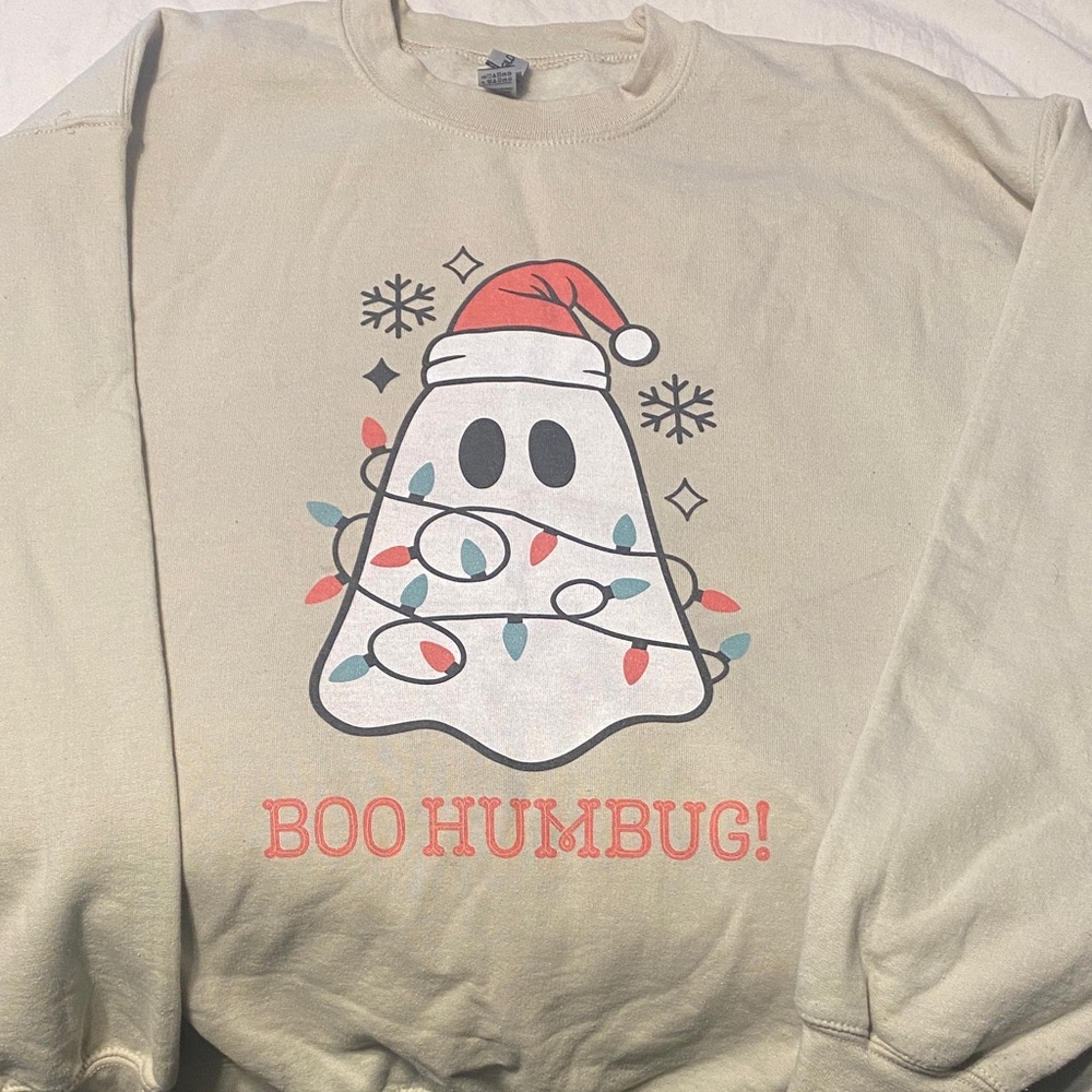Gildan Cream Heavy Blend Sweatshirt - Unisex Large